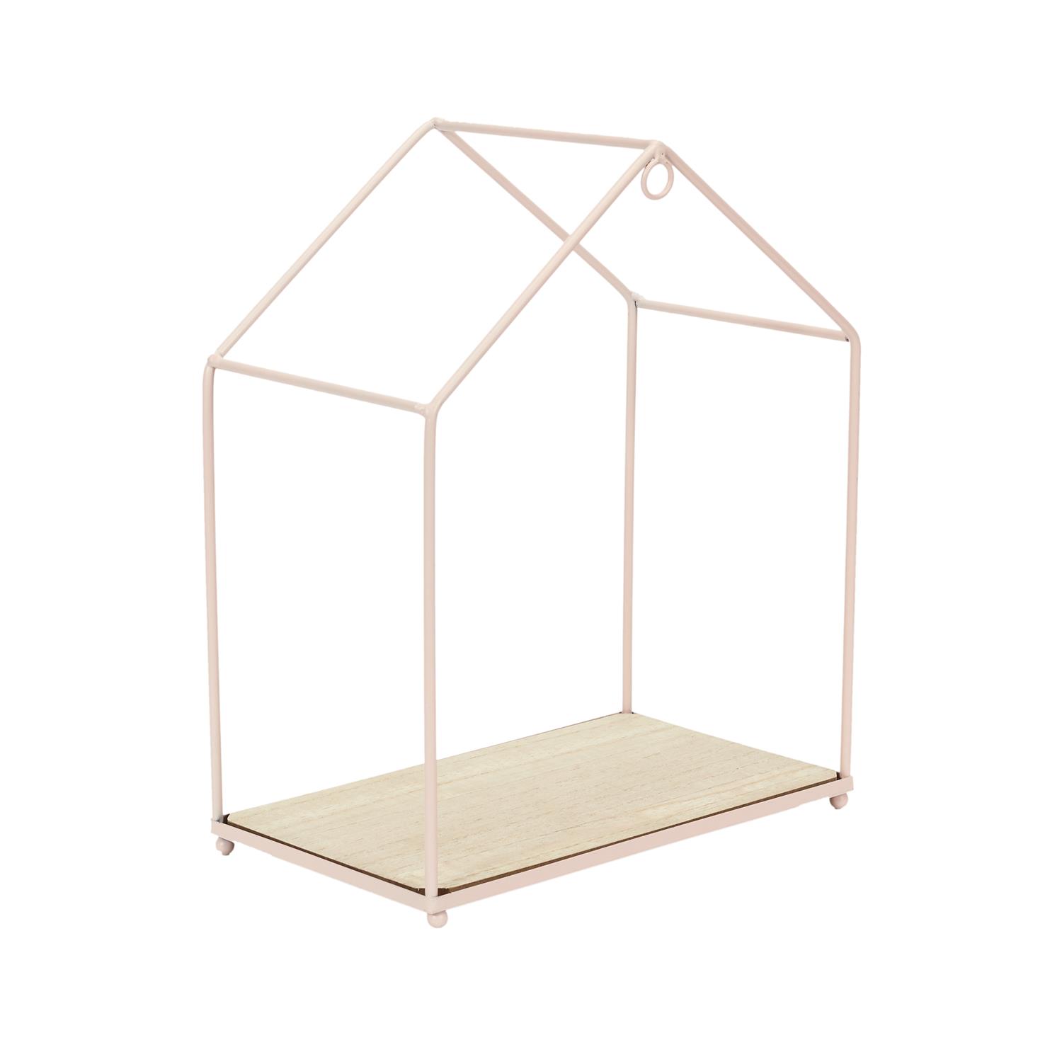 Lot de 3 Etagères Maison Filaire Rose – Image 4