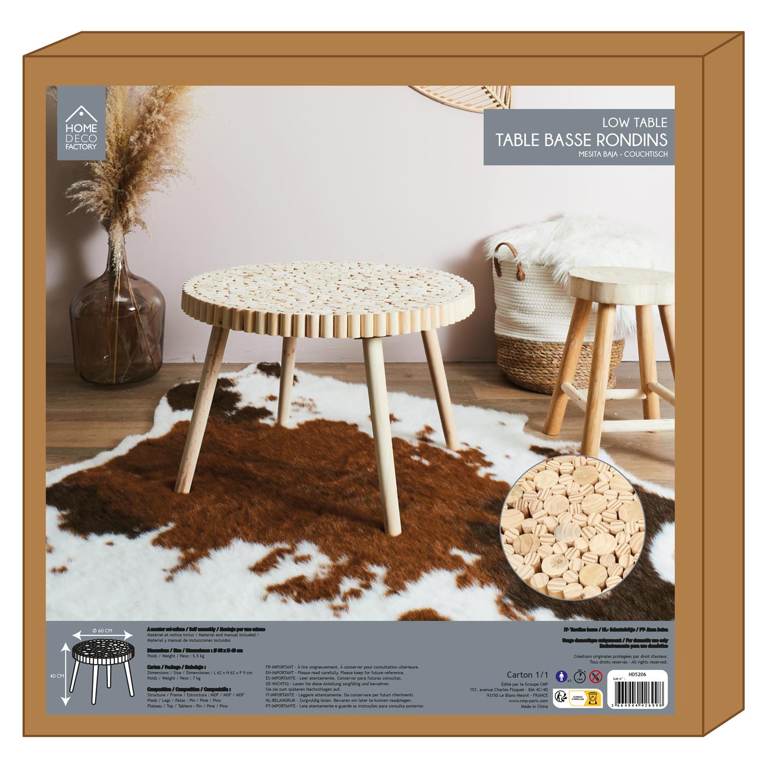 Table Basse Rondin – Image 5