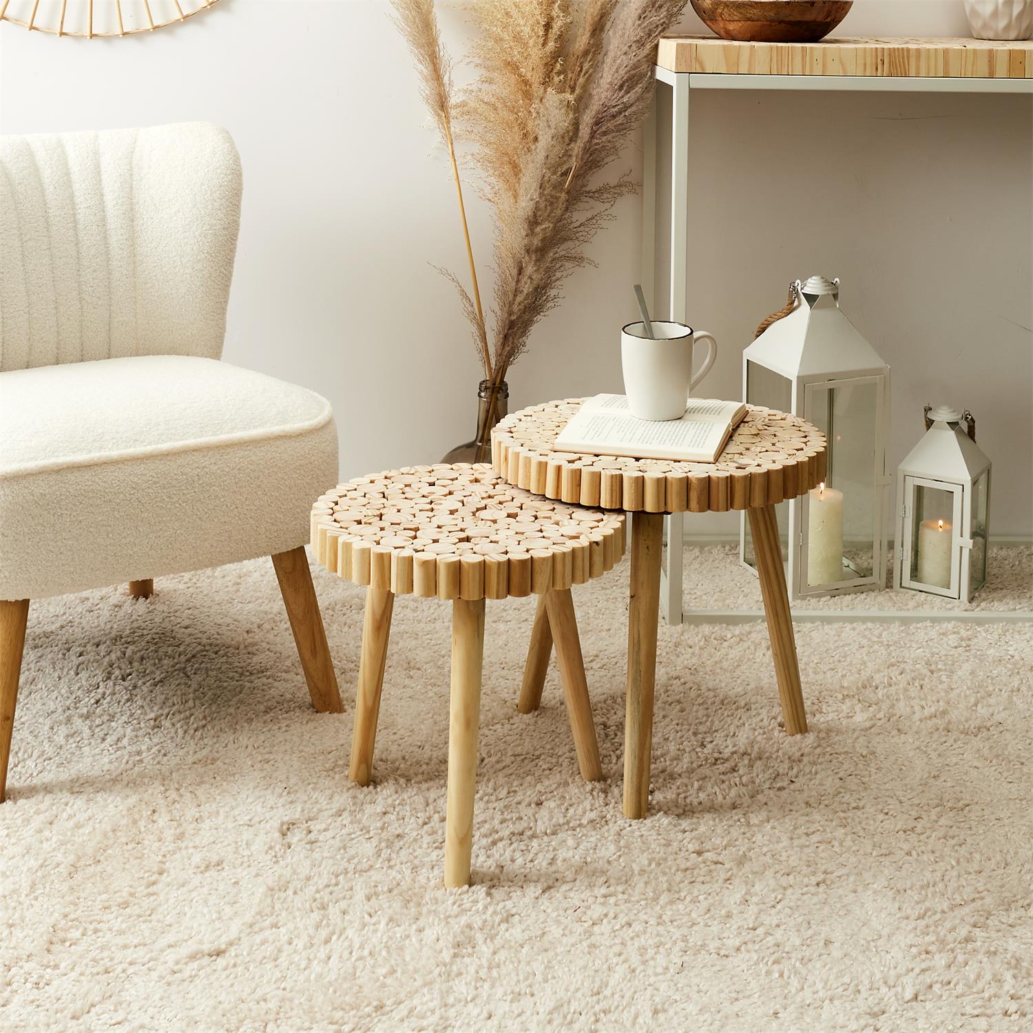 Table Gigogne Rondin – Image 2