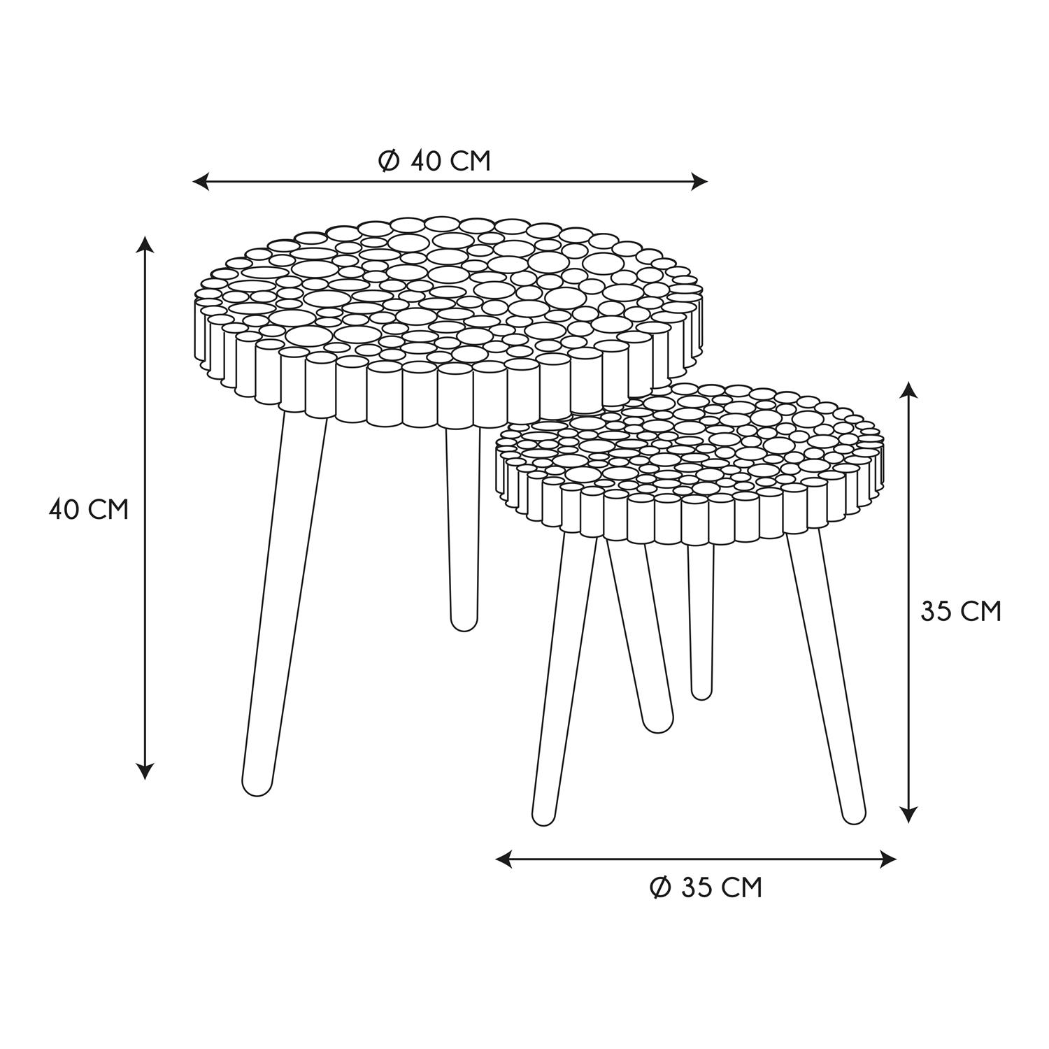 Table Gigogne Rondin – Image 5