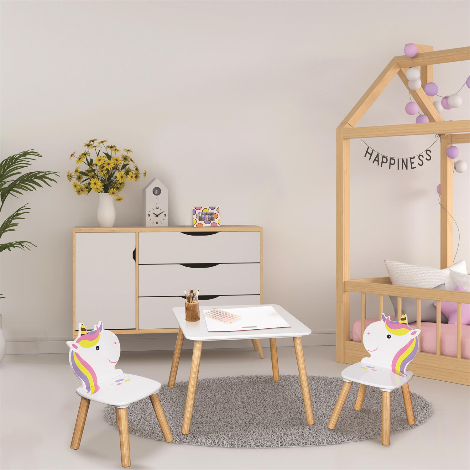 Table Et 2 Chaises Licorne Lily – Image 4