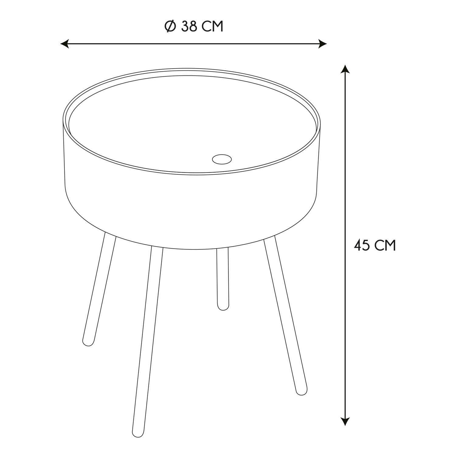 Table Coffre Eugenie Rouge Brique – Image 3