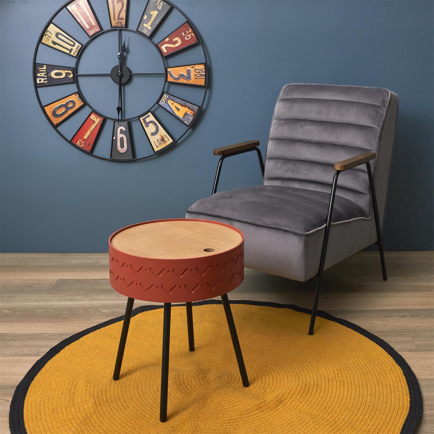 Table Coffre Eugenie Rouge Brique – Image 4