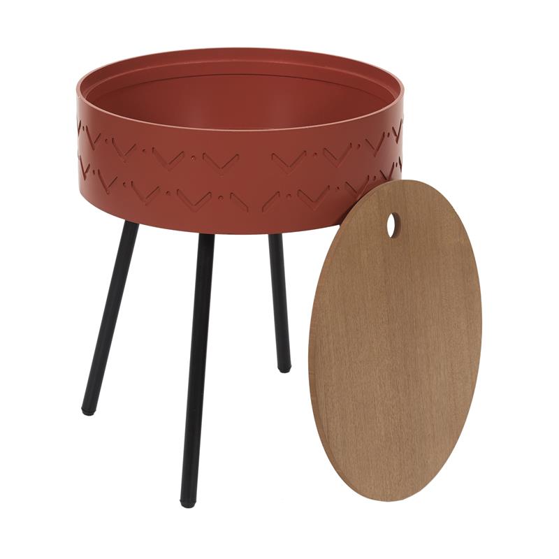 Table Coffre Eugenie Rouge Brique – Image 6