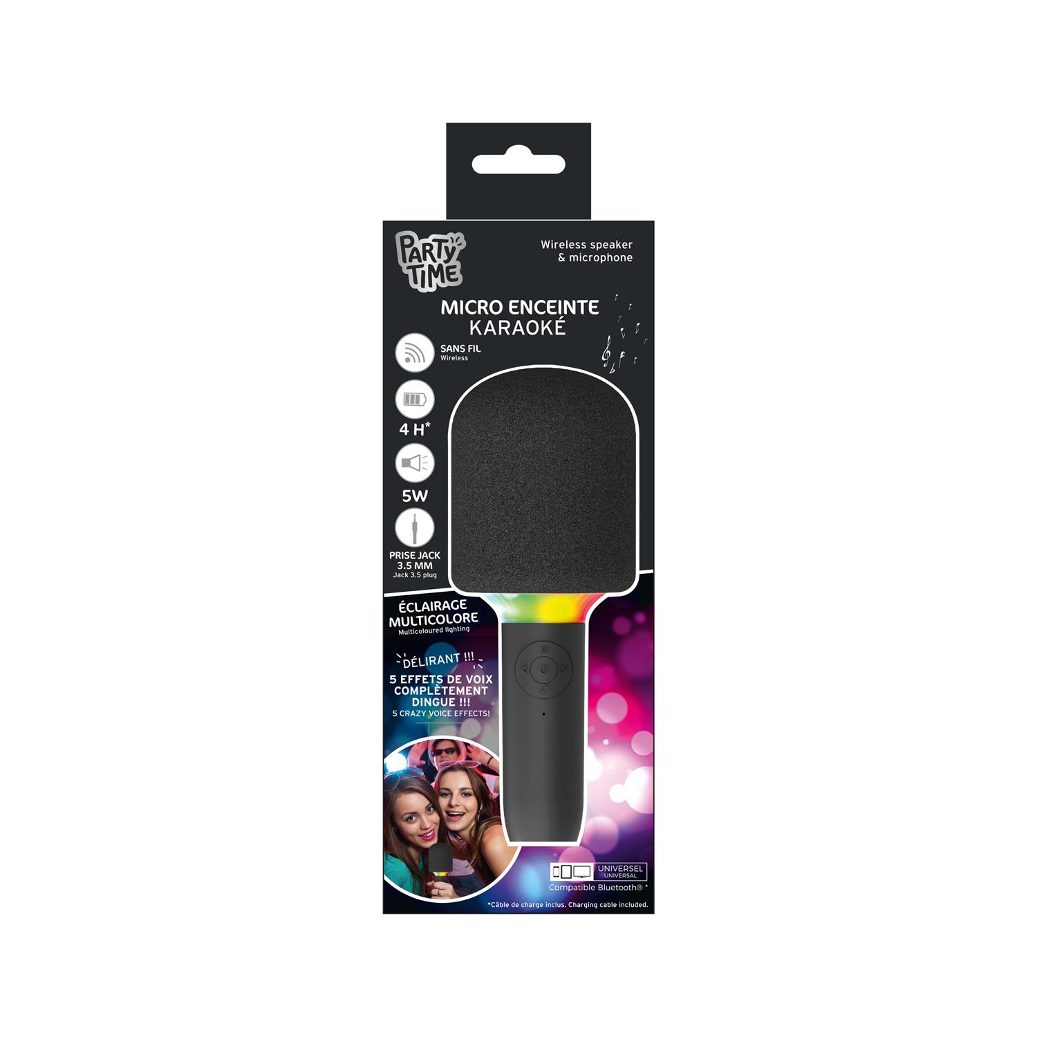Enceinte Micro Karaoke Lumineux 5W – Image 9
