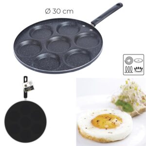 Poêle A Oeuf 7 Trous D30Cm
