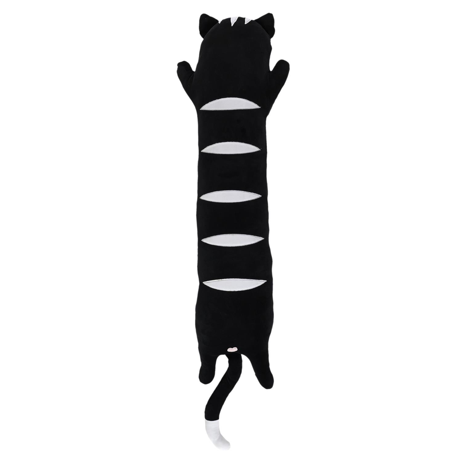 Peluche Allongee Chat Noir Kawaii – Image 5