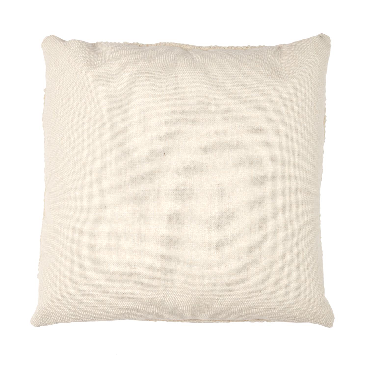 Coussin Beige Et Blanc Bouclette 40X40Cm – Image 5