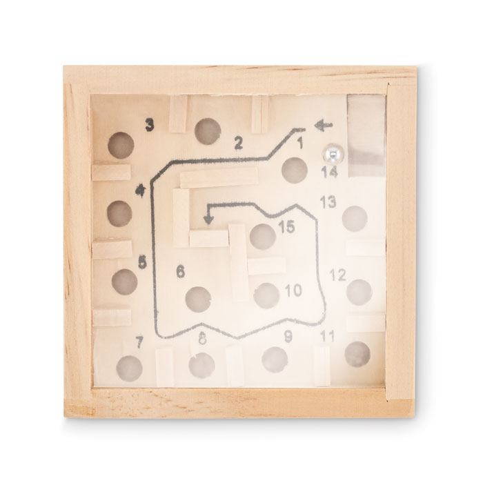 mo6696-40-back Labyrinthe en Bois de Pin – Jeu d'Adresse Classique
