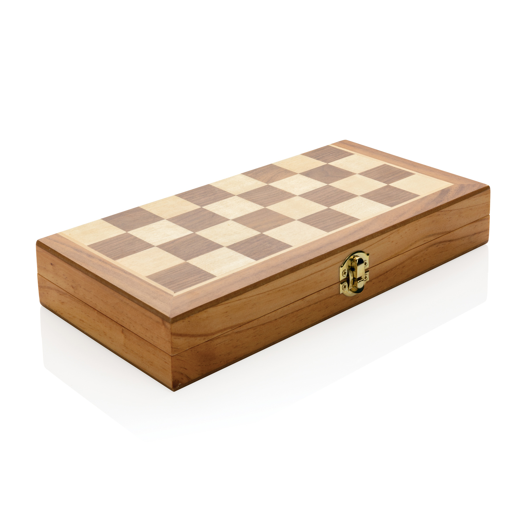 Jeu d'échecs pliable en bois – Image 3