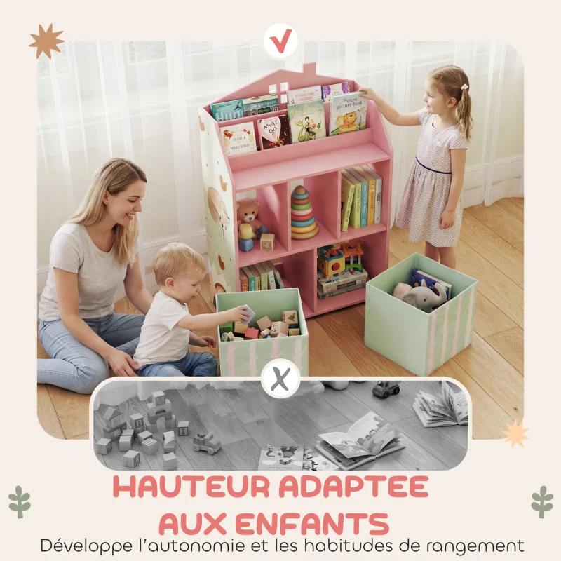 Meuble rangement enfant Rose – Image 5