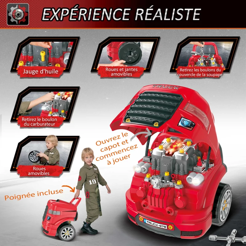 Camion mécano 2 en 1 -Enfant – Image 7