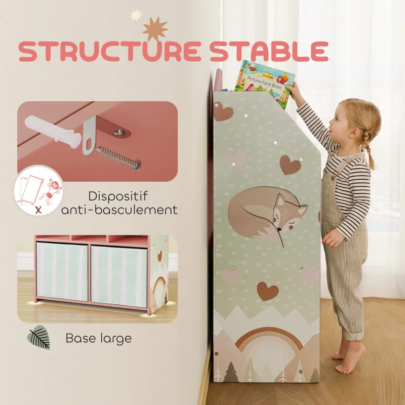 Meuble rangement enfant Rose – Image 6