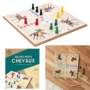 Jeu des petits chevaux en bois