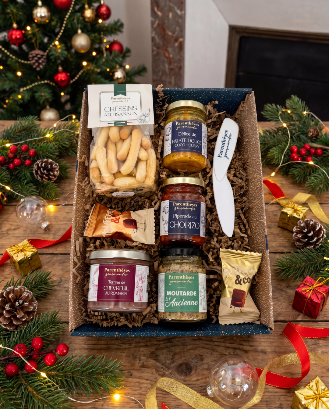 Panier Les plaisirs de Noël