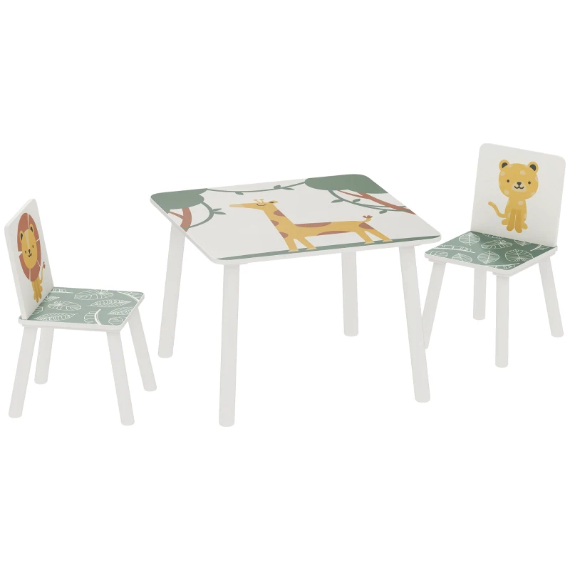 Pqz96b19ff7add101.jpg Table enfant avec chaise "Animaux"