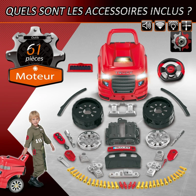 Camion mécano 2 en 1 -Enfant – Image 5