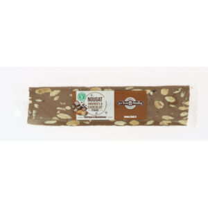 Barre de nougat tendre 25% d'amandes et chocolat 100 g