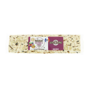 Barre de nougat tendre aux noix Françaises et figues 100 g