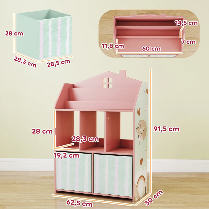 Meuble rangement enfant Rose – Image 3