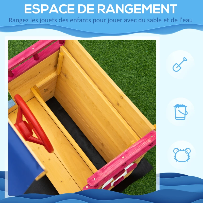 Bac à Sable Bateau de Pirate en Bois – Image 6