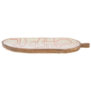 Plat Feuille Ambre 50 Cm