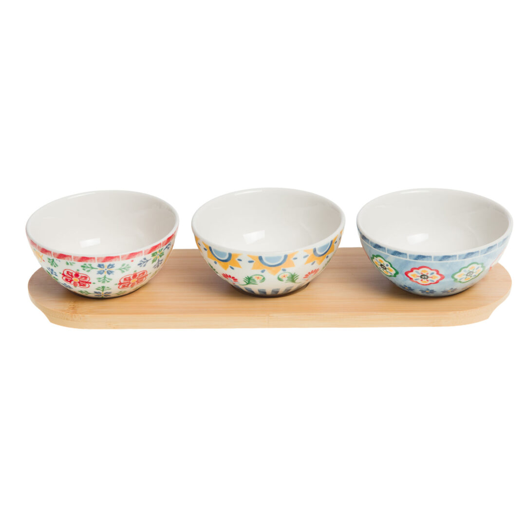 ref_167954_1-2 Coffret Plat Et 3 Bols Donna