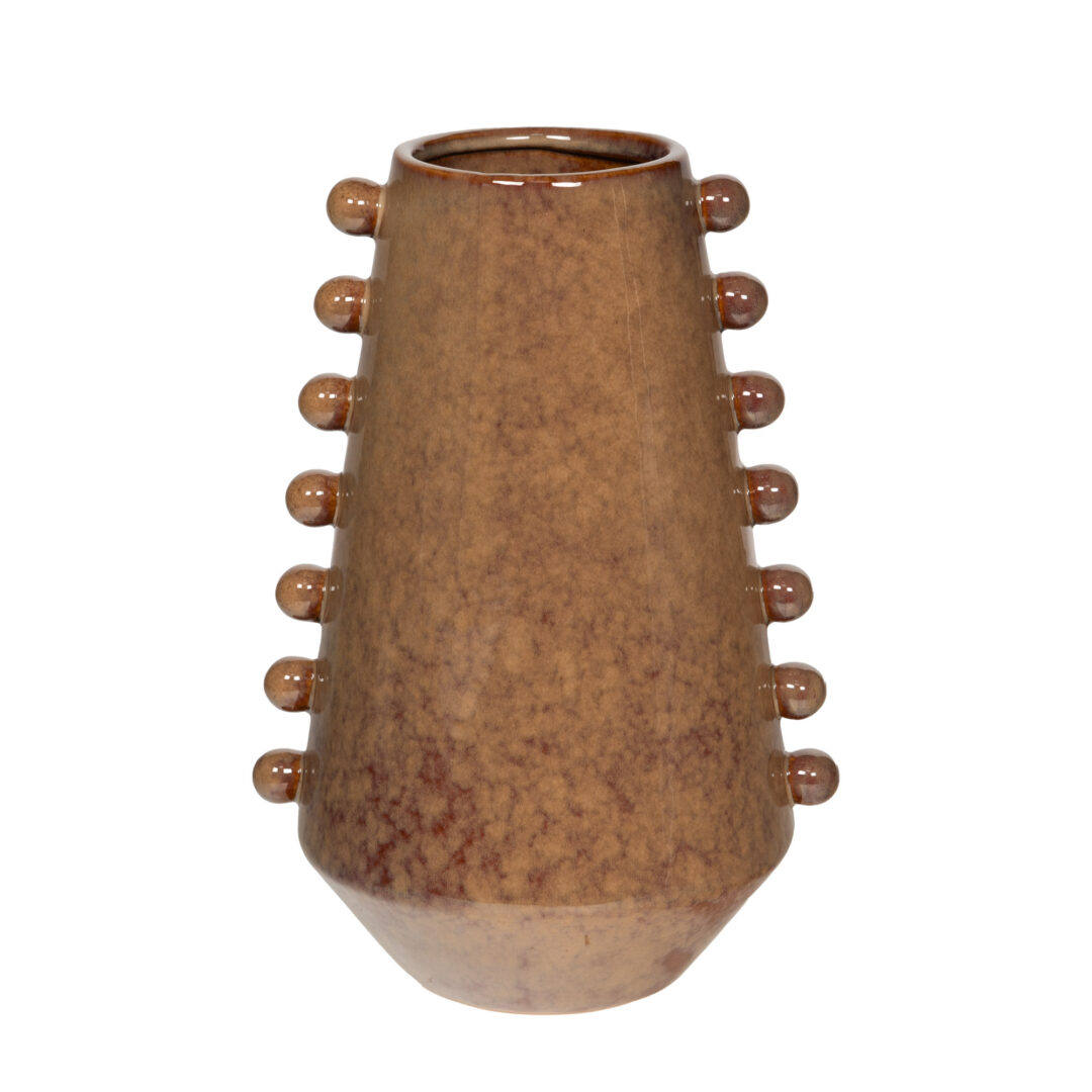 ref_171659_1-1 Vase Solange Marron 30 cm