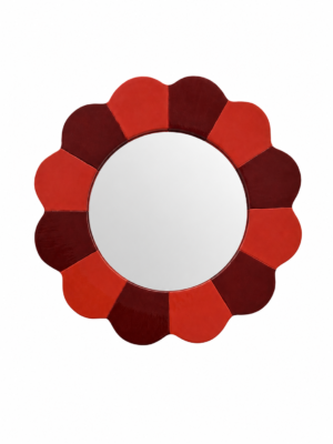 Miroir Fleurs Bordeaux