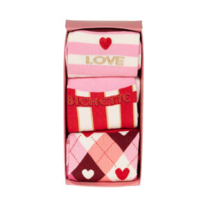 Coffret 3 Paires De Chaussettes Love