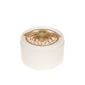 Boîte décorative Insecte Crème 12cm