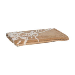 Plaid Prince Des Forêts Taupe 130 x 170 cm