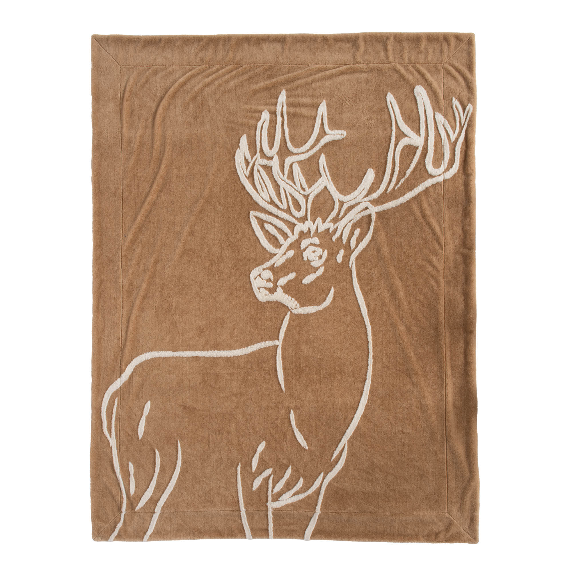 Plaid Prince Des Forêts Taupe 130 x 170 cm – Image 4
