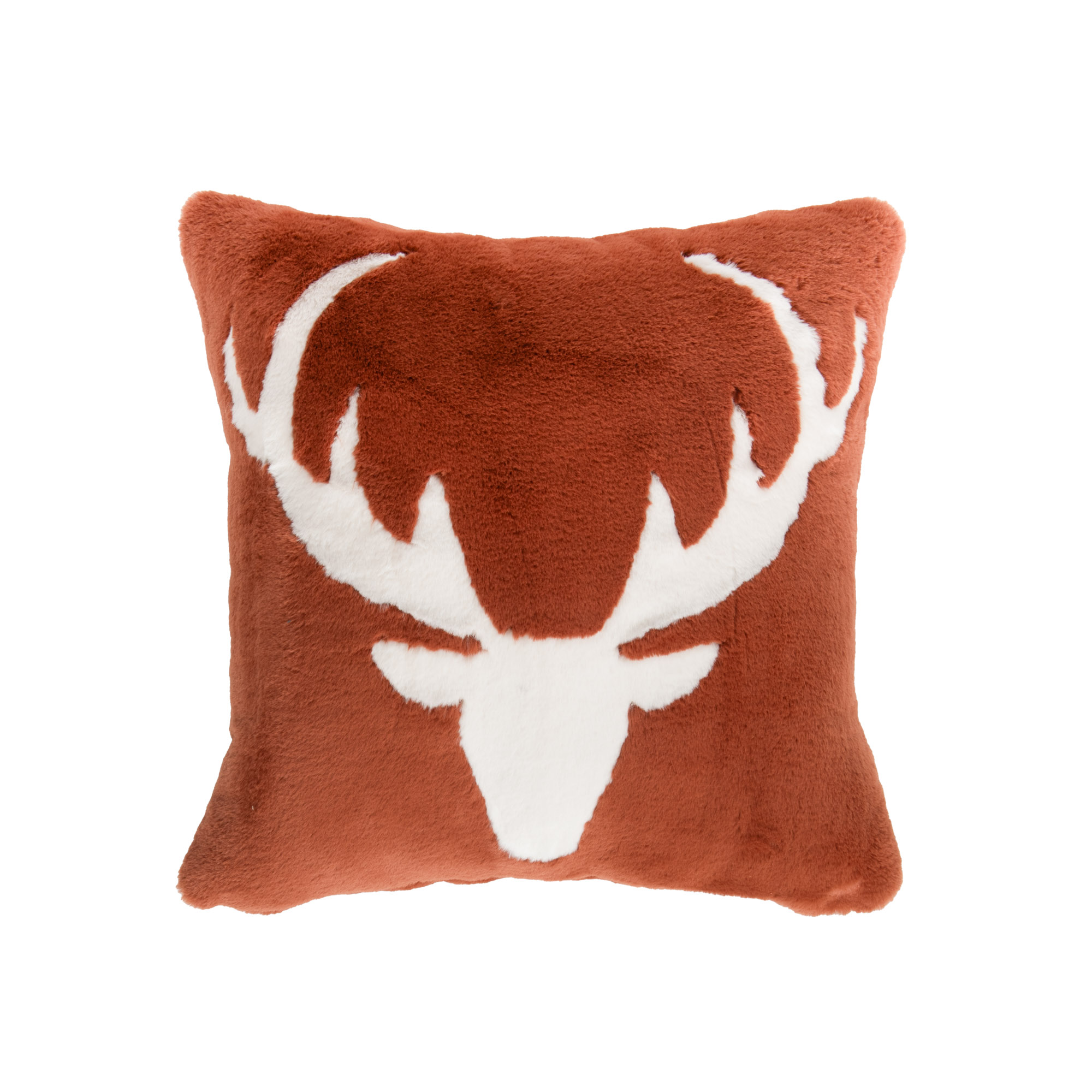 Coussin Cerf Luxe Terracotta 50x50 cm