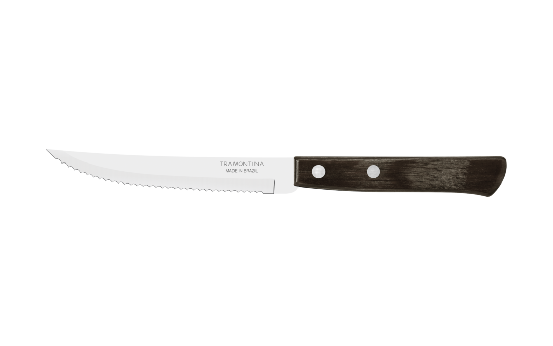 21100495PNMA001 Couteau à steak marron 21 cm