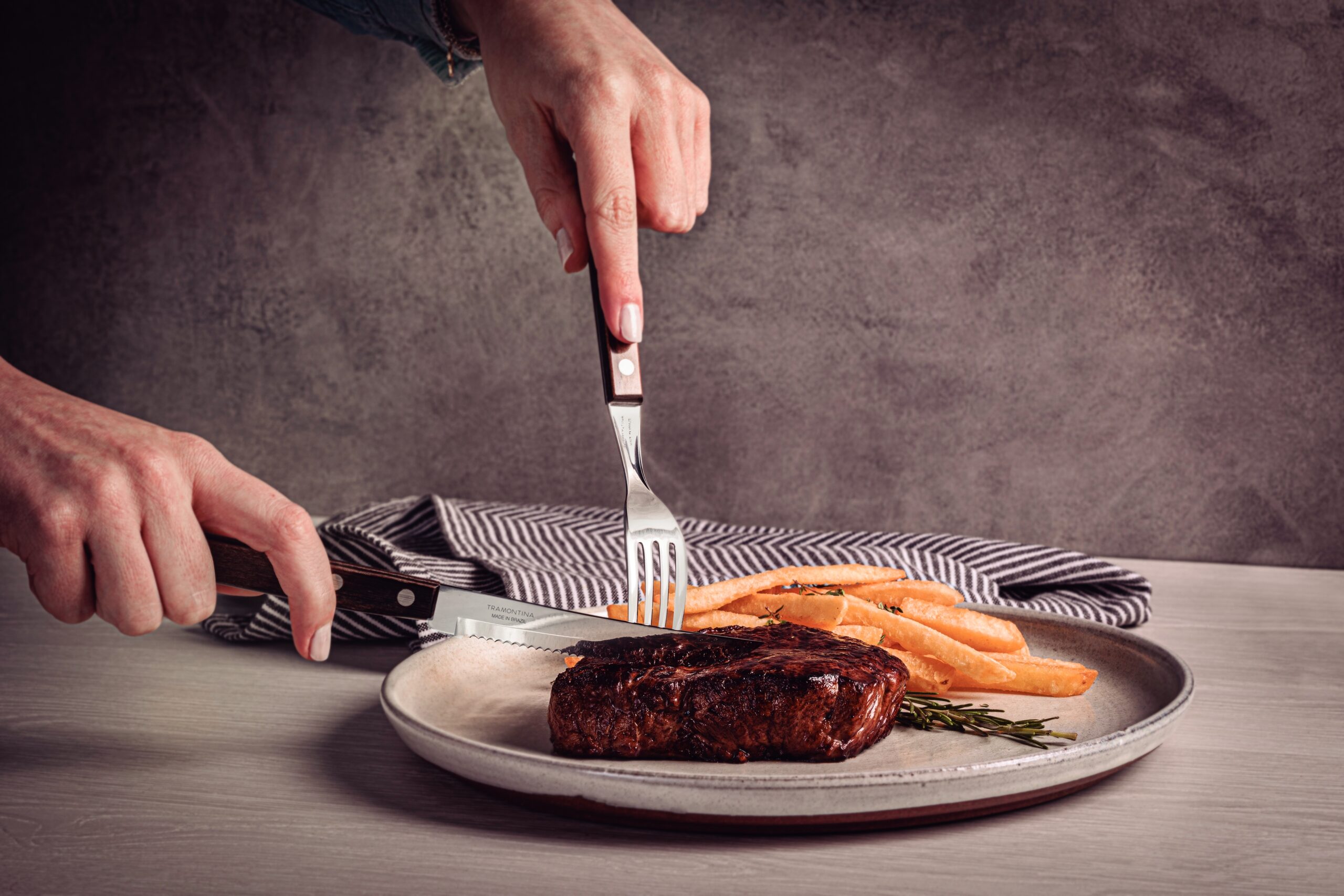 Couteau à steak marron 21 cm – Image 4