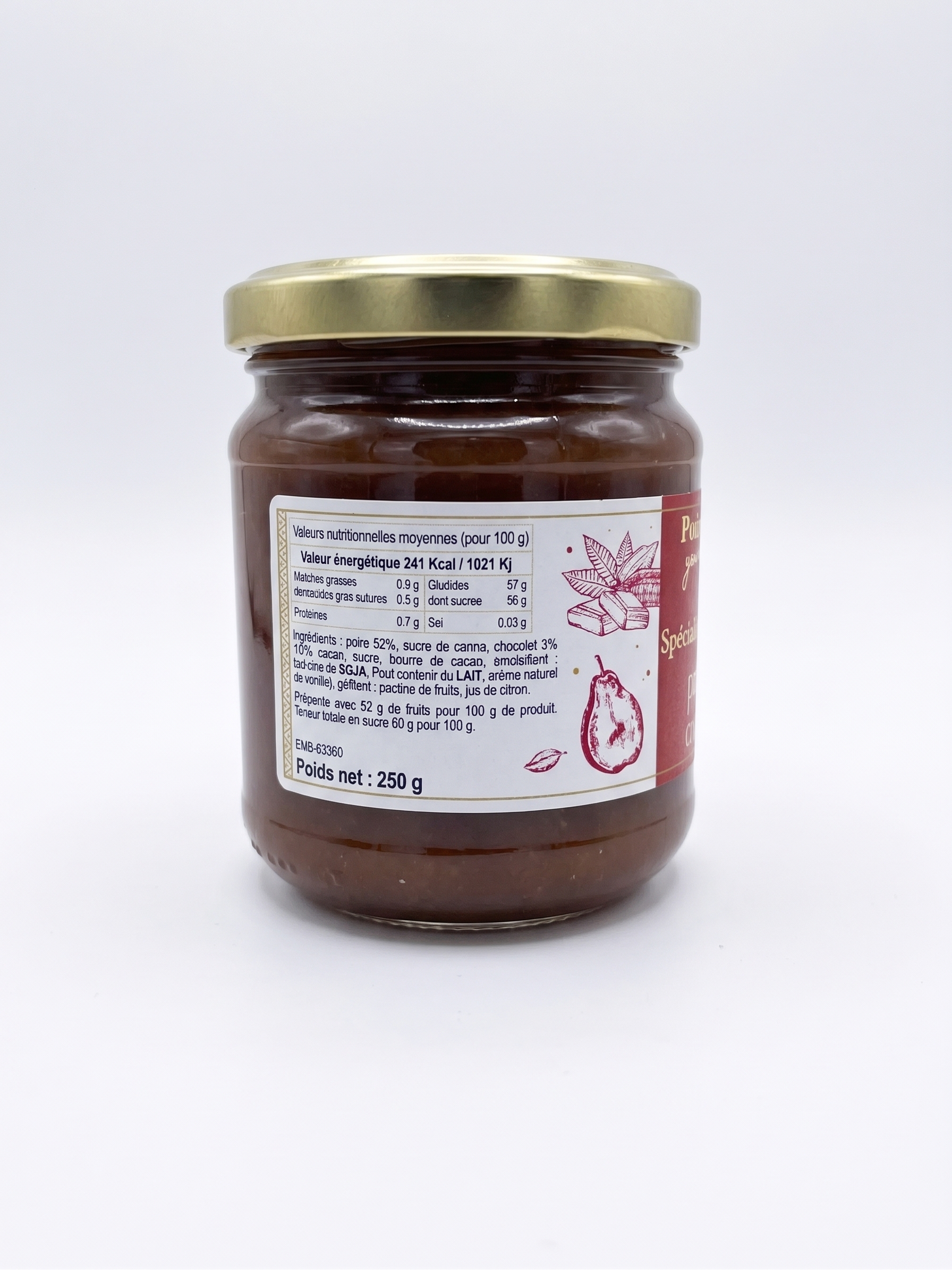 Spécialité gourmande Poire Chocolat –250 g – Image 2