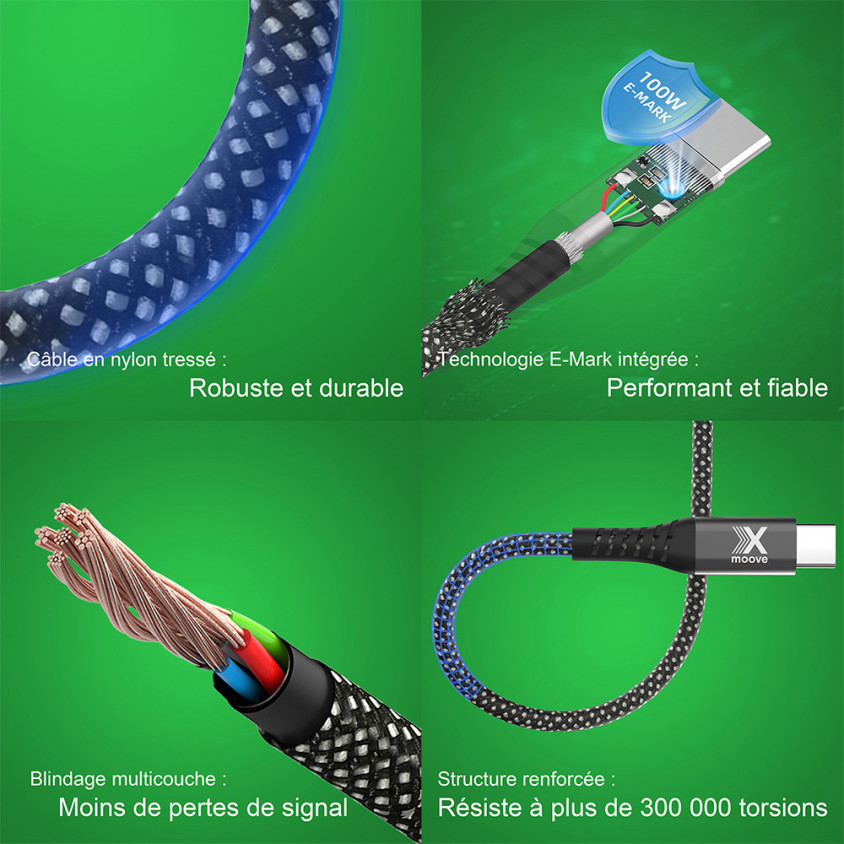 POWERECO- Câble Type-C magnétique 100W – Image 7