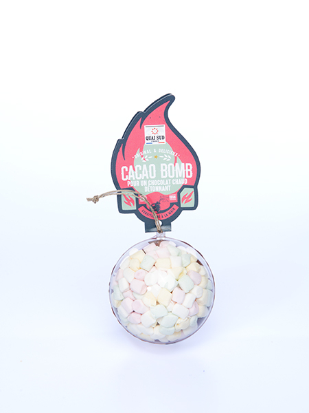 Boule de chocolat chaud caramel & mini marshmallows