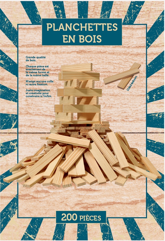 200 Planchettes en Bois