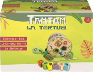 Tortue 8 Formes en Bois