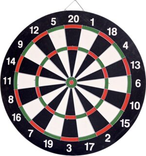 Cible 45Cm Et 6 Fléchettes