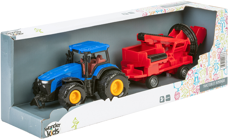 Tracteur Remorque 30CM Friction