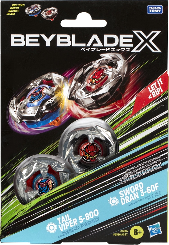 Pack 2 Beyblade Serie X - Modèle choisi aléatoirement
