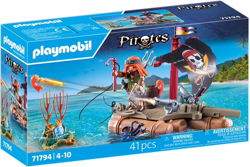 Playmobil - Pirate avec radeau flottant et trésor – Image 2