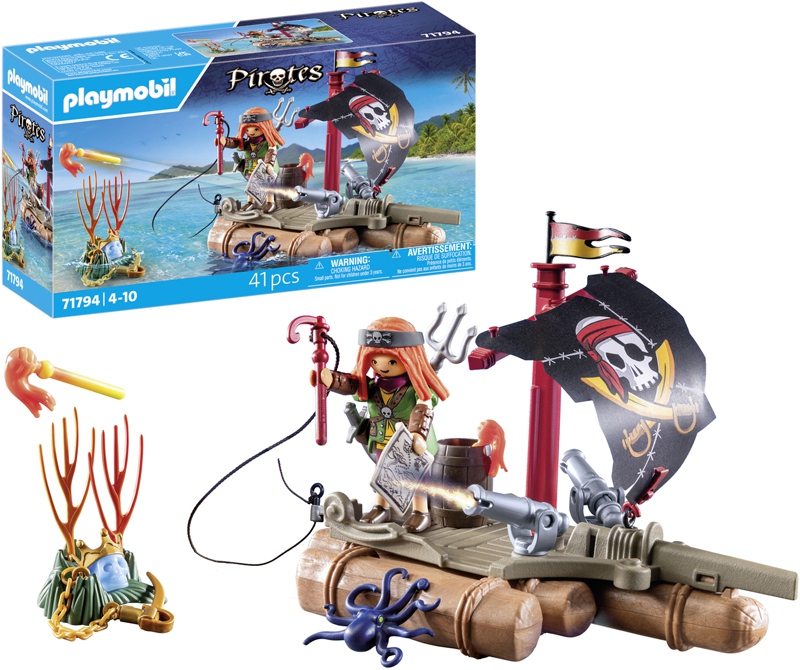 Playmobil - Pirate avec radeau flottant et trésor – Image 4