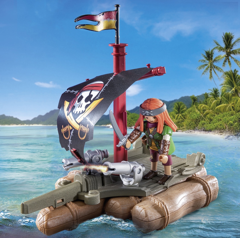 Playmobil - Pirate avec radeau flottant et trésor – Image 5
