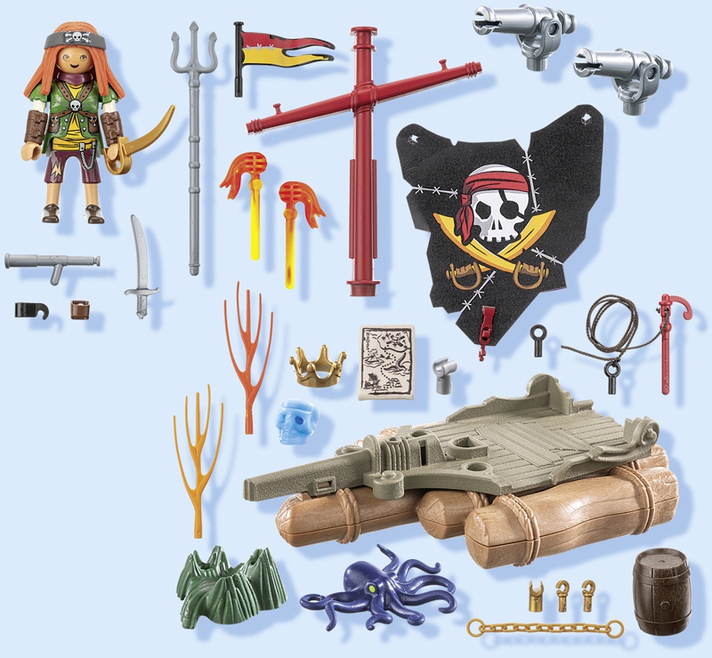 Playmobil - Pirate avec radeau flottant et trésor – Image 6