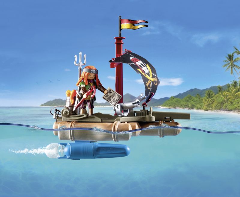 Playmobil - Pirate avec radeau flottant et trésor – Image 7
