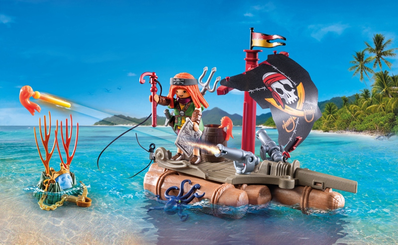 Playmobil - Pirate avec radeau flottant et trésor – Image 8